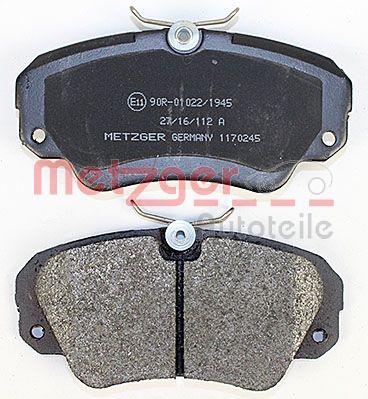 METZGER 1170245 Bremsbelagsatz, Scheibenbremse